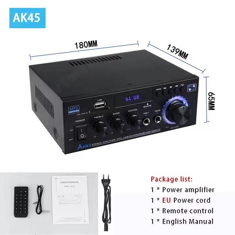 AK35/AK45/AK55/AK380/AK370/AK170 High Power Amplifier HIFI Stereo Audio Amplifiers 12V Car Home Sound Speaker Power Amplifier