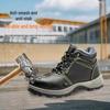 Herren Dicke High-Top Anti-Smash, Durchtrittsichere Arbeitsschuhe - Modisches, Atmungsaktives, Bequemes und Weiches Freizeit-Baugewerbeschuhwerk.