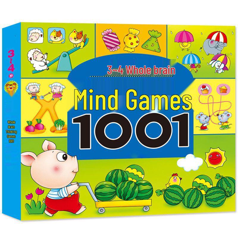 Whole Brain Thinking Games for Kids 3-6: Spot the Difference and Maze Book