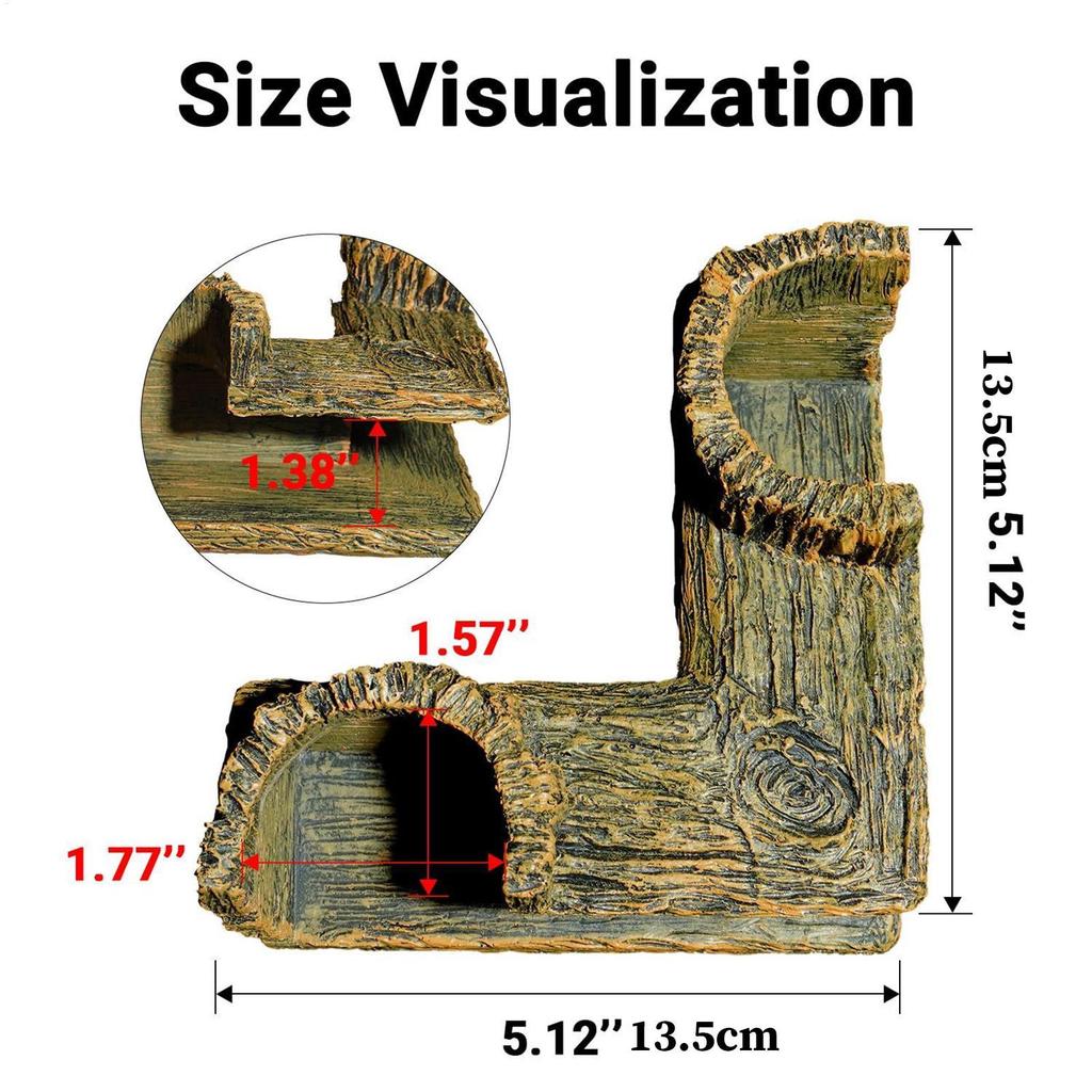 Fish Tunnel Resin Double Entrance Comfortable Resting Fish Tunnel For Aquarium Decorations For Tank Breeding Hiding Stuff Water