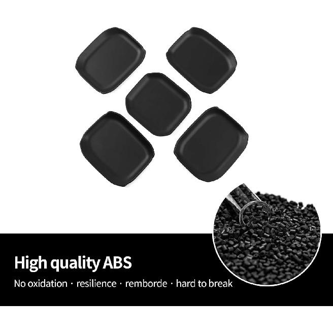 Hoolcar Exterior Door Handle Bowl Trims Outdoor Door Handle Insert Cover for 2018-2024 Jeep Wrangler JL JLU, Matte Black, 5PCs, Exterior Accessories