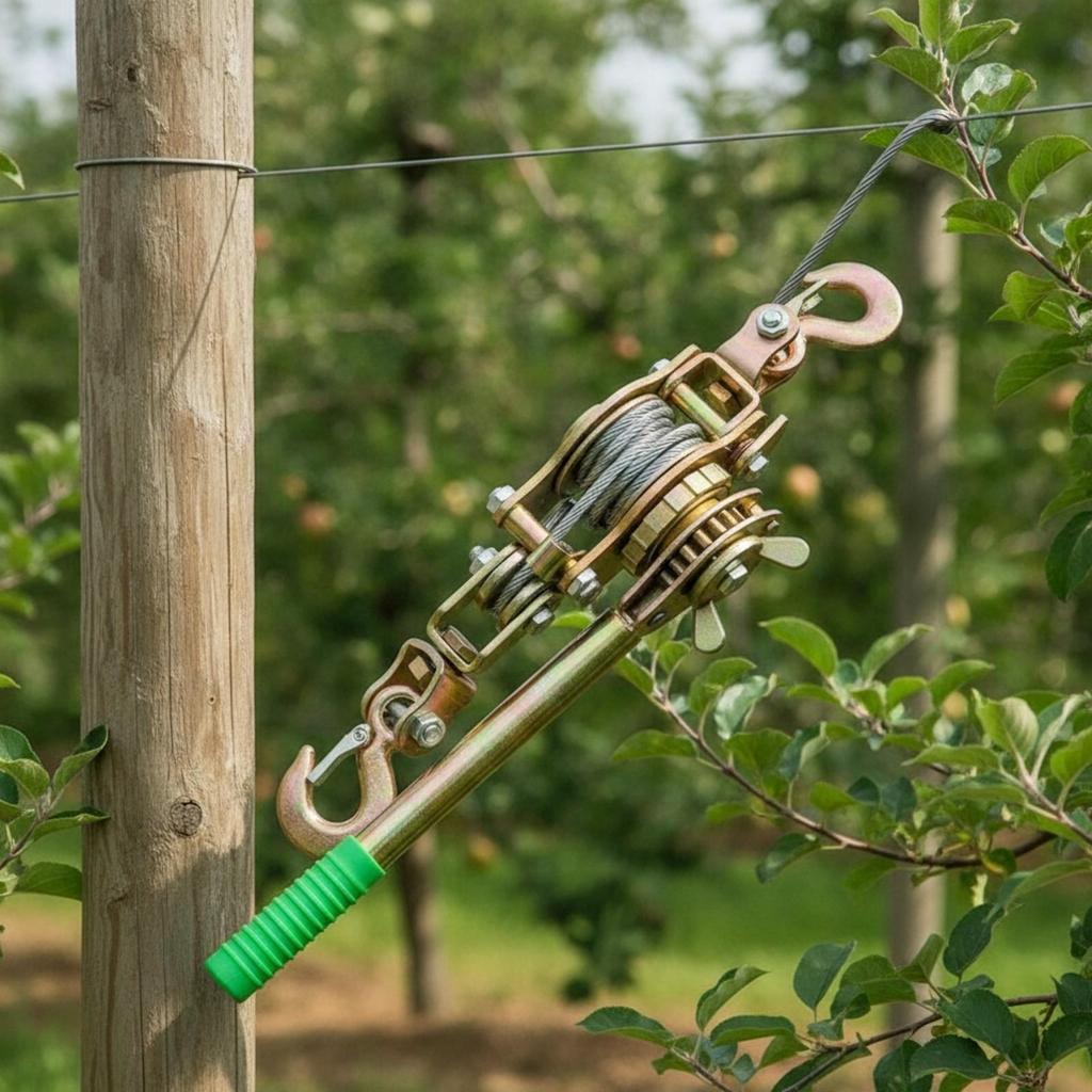 Manual Double-Hook Wire-Rope Tensioner Easy to Operate Come Along Winch Portable