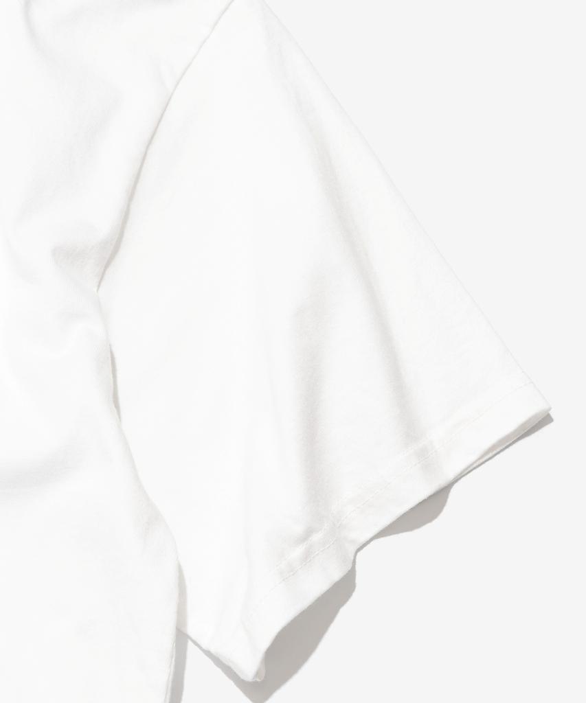 Wogseuaenko Layered Washed Short Sleeve T-Shirt (White)