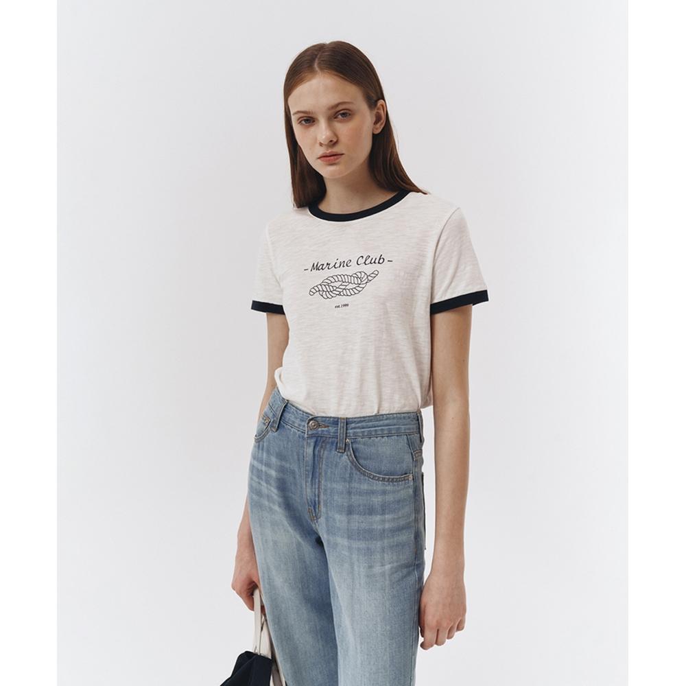 

DUNST FOR WOMEN VINTAGE MARINE CLUB TSHIRT WHITEUDTS3B227WT