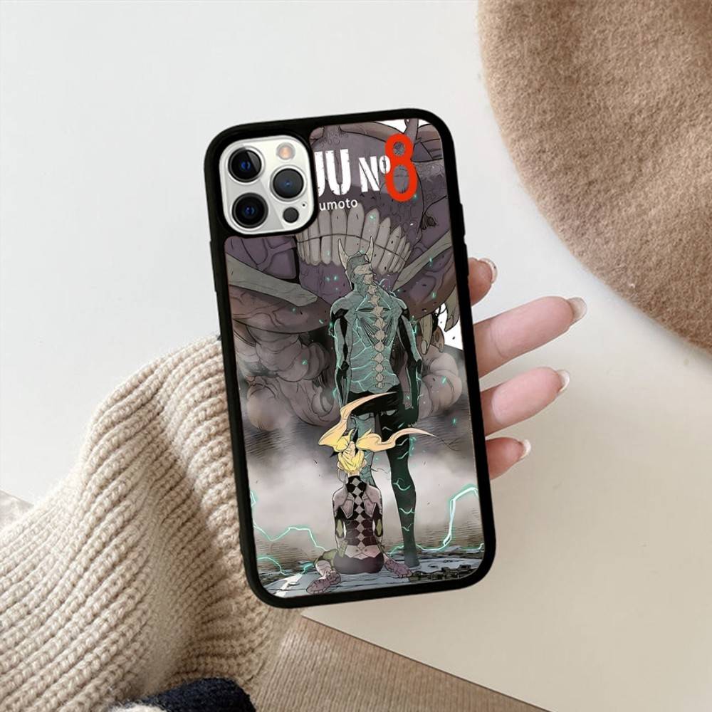 Klassische Anime K-kaiju No8 Handyhülle Für IPhone 17 16 15 14 13 Plus 12 11 Pro Max PC+TPU Hüllen Rückabdeckung