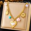 Vintage Eyes of Demon Necklace Delicate Multilayer Pearl Necklace  Streetwear