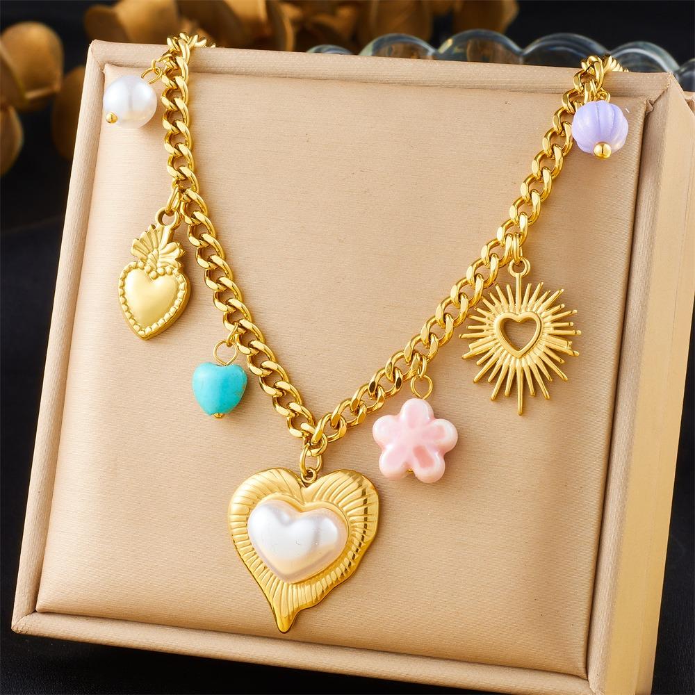 Vintage Eyes of Demon Necklace Delicate Multilayer Pearl Necklace  Streetwear