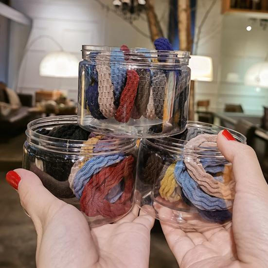 5Pcs Women Simple Mini High Elastic Hairband Hair Ring Rope Headwear Accessories