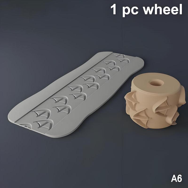 Sand Texture Rollers Footprint Shell Pattern Diy Art Stamp Perfect For Sand Play And Sensory Activities Clay Texture Rollers A6