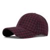 Unisex Autumn/Winter Classic Plaid Baseball Cap - Hard Top Duckbill Sun Hat