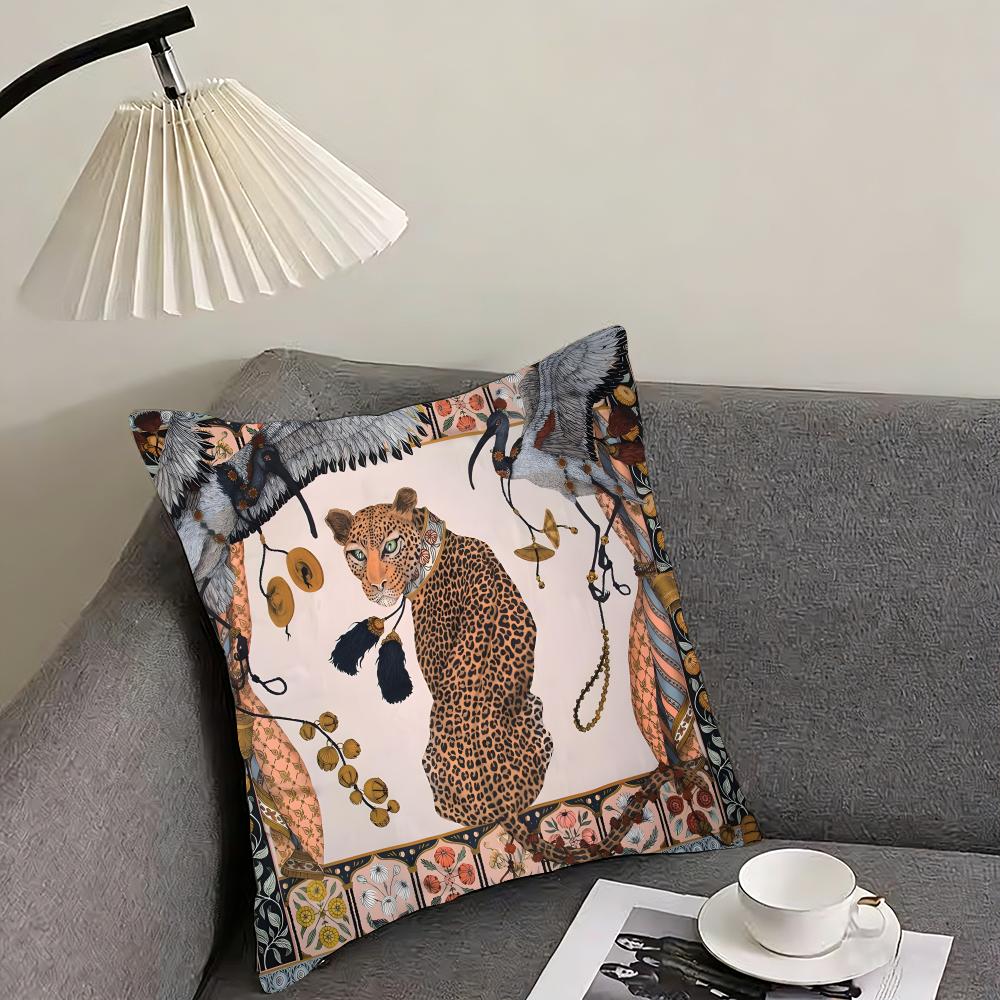 Animals Classical Cushion Cover Pillowcase Ultra Soft Skin Friendly Fabric Cloud Like Comfort  Concealed Zipper