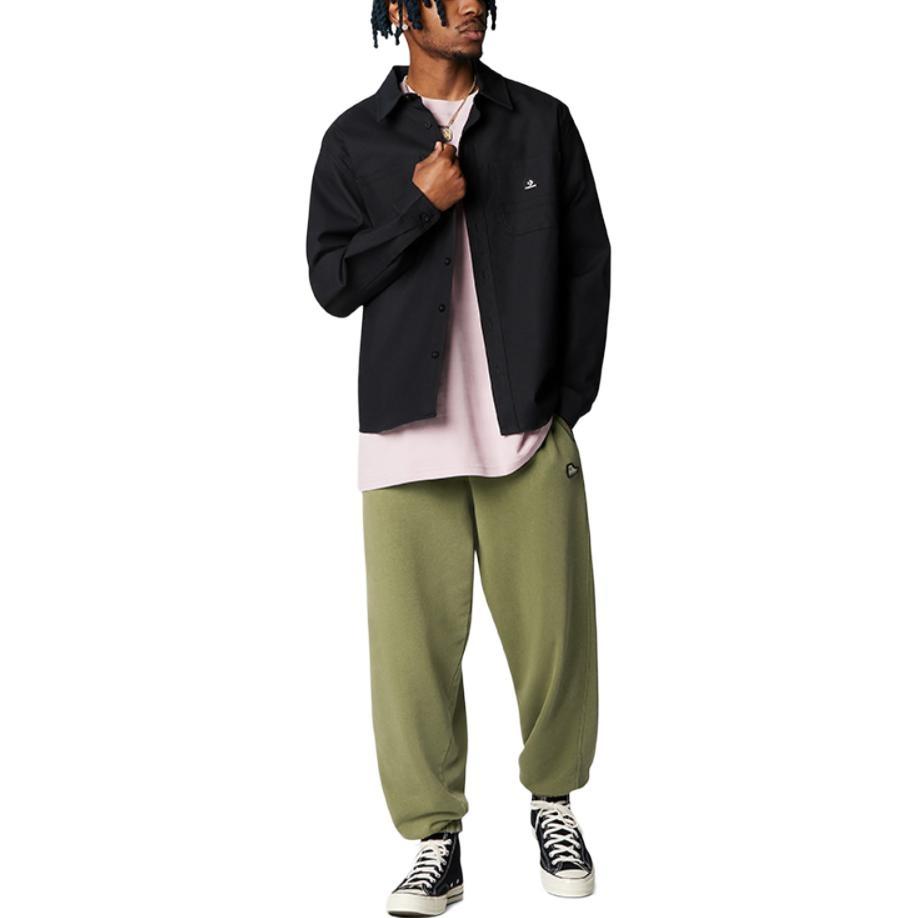 Converse Go-To Chuck Taylor Sneaker Patch Loose Fit Sweatpant Asia Sizing 'Green' Men's 10024024-A01