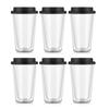 1/2/6 Stück Klare doppelwandige Glas-Kaffeebecher Spülmaschinenfest Reise-Kaffeebecher Heiß- oder Kaltgetränk
