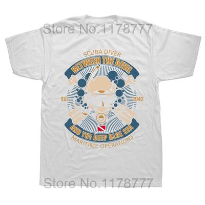 Men T-Shirts Diver Est Fashion Tee Shirt Short Sleeve Dive Scuba Diving Sports Lover T Shirt O Neck Clothing Summer