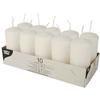Cylindrical Candles - PAP STAR - Ø 40 Mm - 90 Mm - White - Indoor