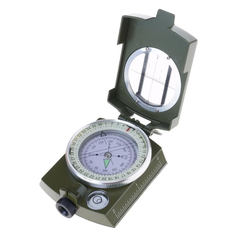 Luminously Compasses Professional Compasses High Precisions Metal Sighting Navigation Tool Camping Navigation Equipment
