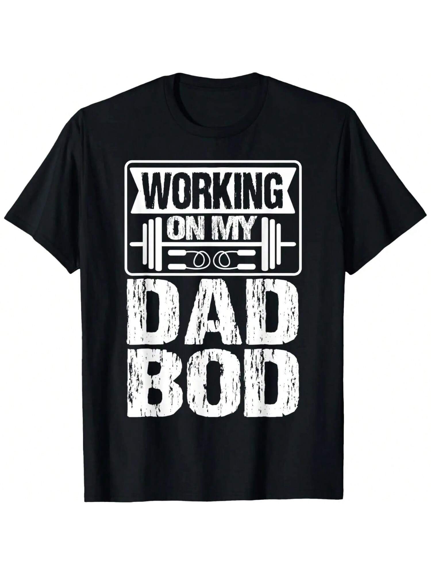 Working On My Dad Bod Fathers Day Gym T-Shirt S разноцветный