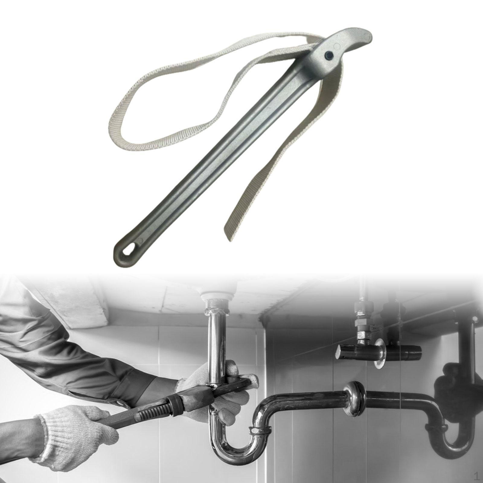 

Oil Filtered Strap Opener Pipe Wrench Ergonomic Handle Fittings Heavy Duty Double Layered Anti 3 mm thick