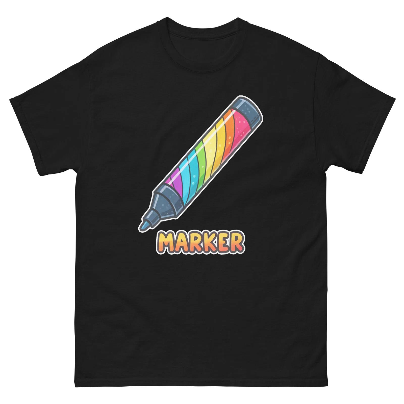 Marker School Classroom Object Office Teacher T-Shirt M