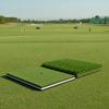 Foldable Golf Hitting Mat Tee Hole Dual Turf Layered Base Practice Tool