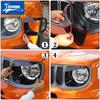 JIDIXIAN Fit for Jeep Renegade 2019-2026 Car Headlight Light Lamp Protective Decoration Cover Exterior Accessories
