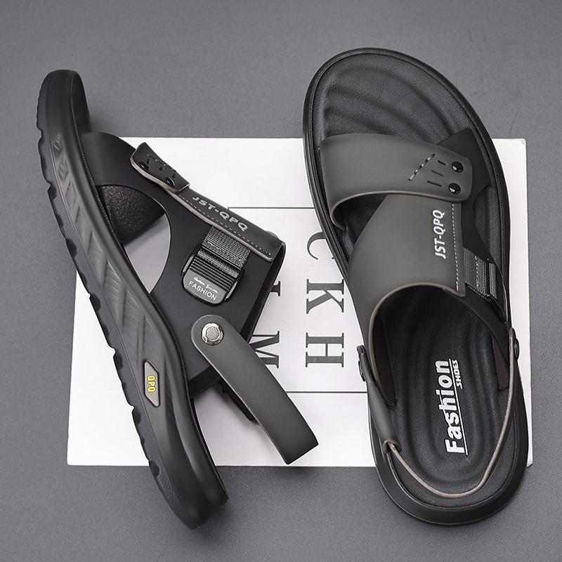 Fashion Quick Dry Man Slippers Dual-Purpose Man Sandals Casual Summer Shoes Mens Leisure Flip Flops Light Beach Shoes Wading Aqua Shoes
