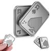 1pc Metal Fidget Toys - Metal Poker Push Card Fidget Slider Stress Relief Toy,Fidget Toy Haptic Coin,Office Desk Toys Gifts