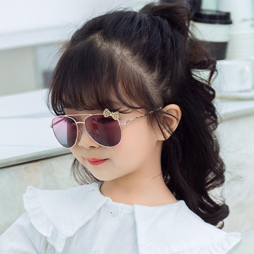 Kids Cute Metal Frame Spring Hinge Children Sun Glasses Fashion Girls Outdoor Cycling Goggles Party Eyewear