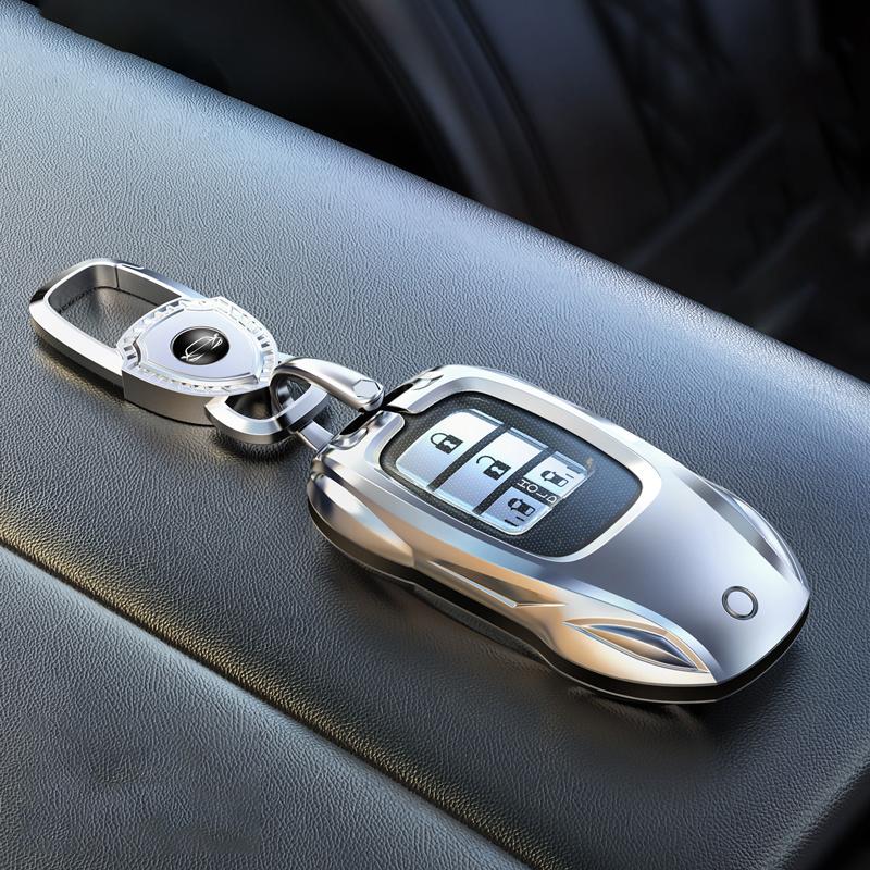 Metal Car Remote Key Cover Case Holder shell Fob For Honda Accord 11th Gen Civic Odyssey CRV ZRV XRV HRV e:NS1 e:NP1 Jazz Fit