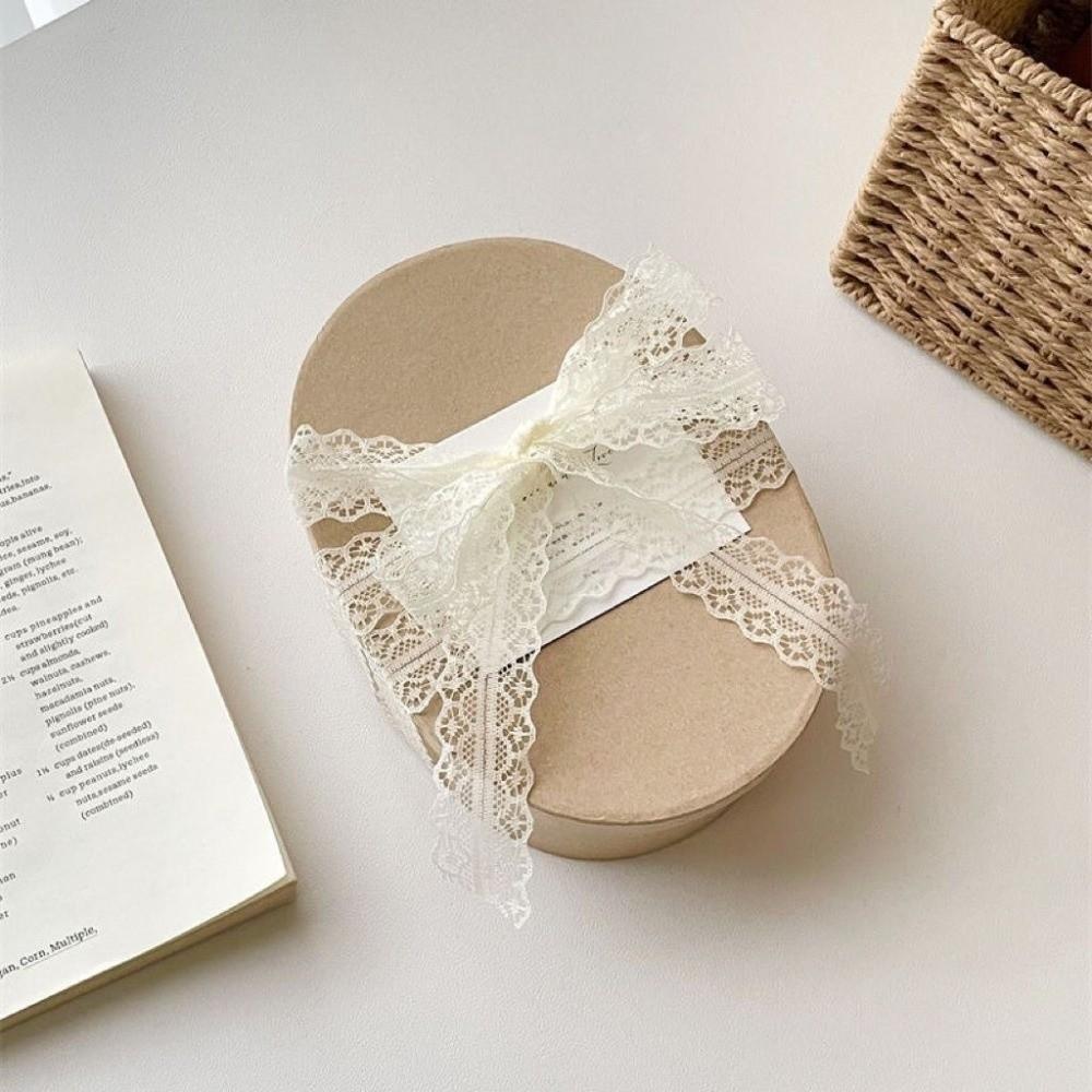Soft Texture Lace Webbing Cut Out Lace Flower Bow Ribbon New Gift Decorative Ribbon Gift Wrapping