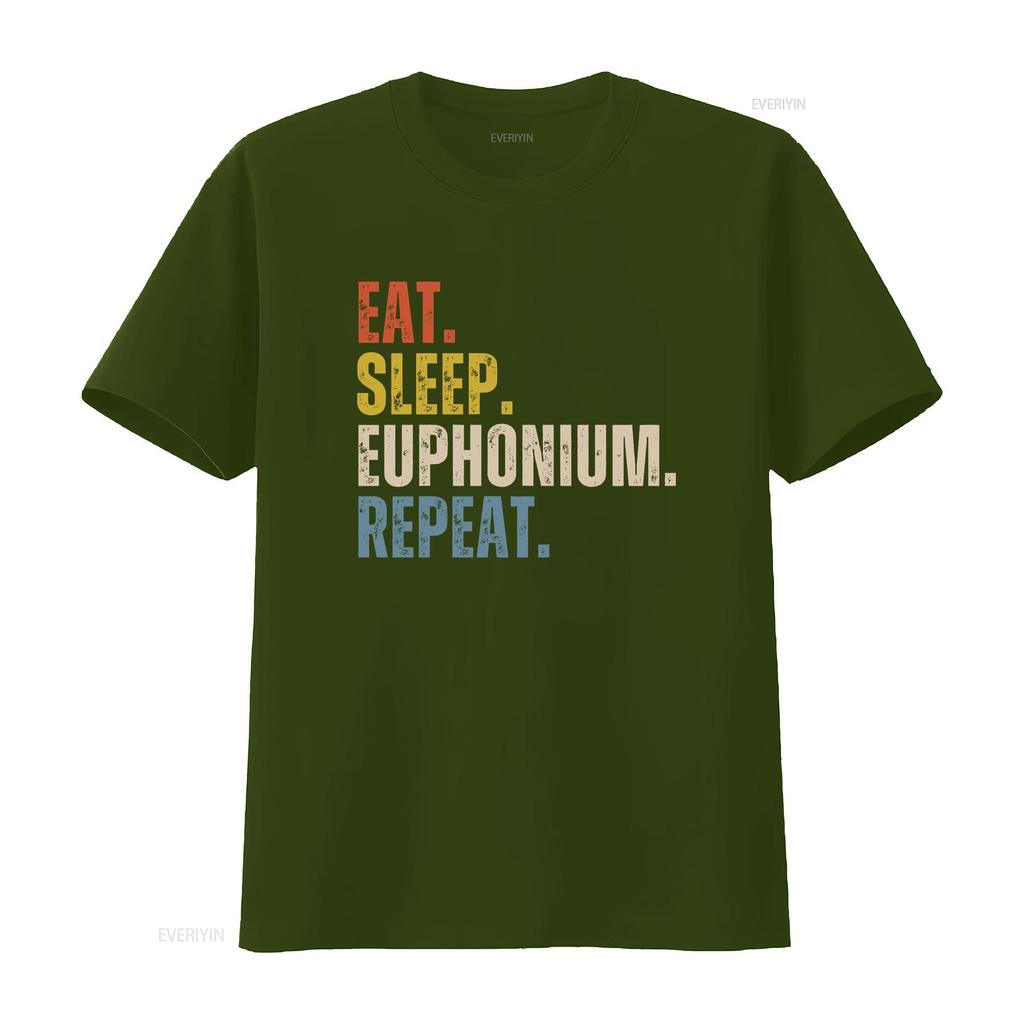 Euphonium T Shirt for Player Funny Lover vintage Washed designer clothes homme Slightly streetwear Stylish Unisex Casual