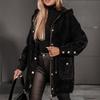 Urban Fashion Hooded Woolen Coat with Drawstring Waist and Metal Buckle Zipper (2024)