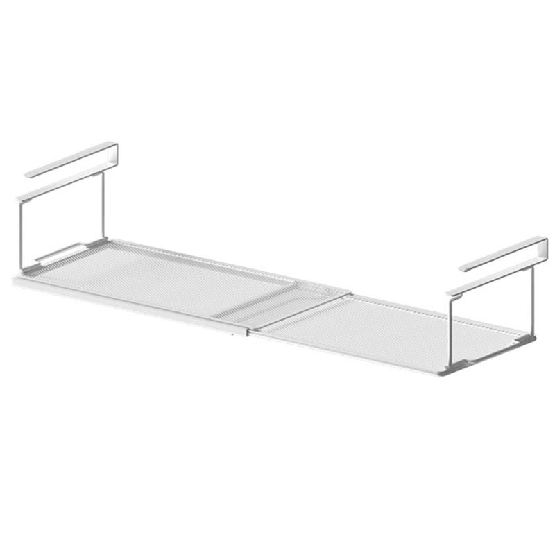 

Expandable Under Cabinet Shelf,Under Shelf Storage Baskets with 0.98 inches Thick Clips for Desk Cabinet,Laundry Room белый
