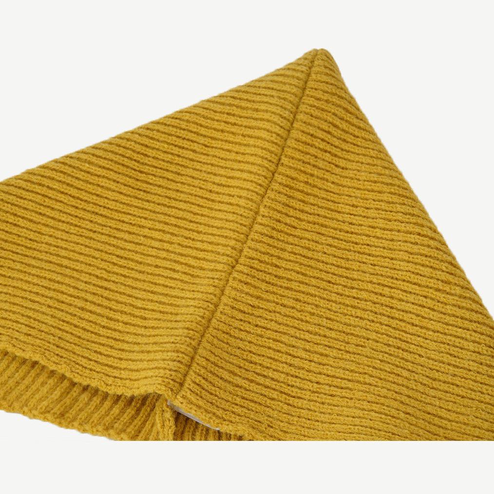 Japanese & Korean Style Layered Hat-Scarf-Shawl: Cozy Knitted Collar for Women's Winter Wear