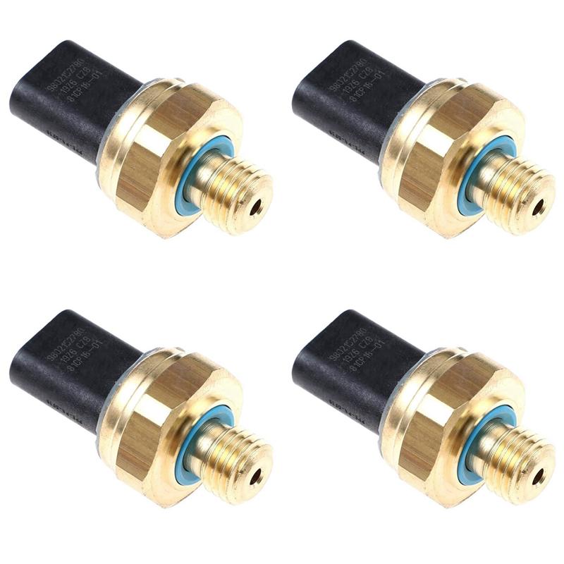

4X New Oil Pan Fuel Pressure Sensor Switch 9802152780 For 3008 308CC/SW C4L RCZ 207CC Citroen C4 DS4 Blackgold