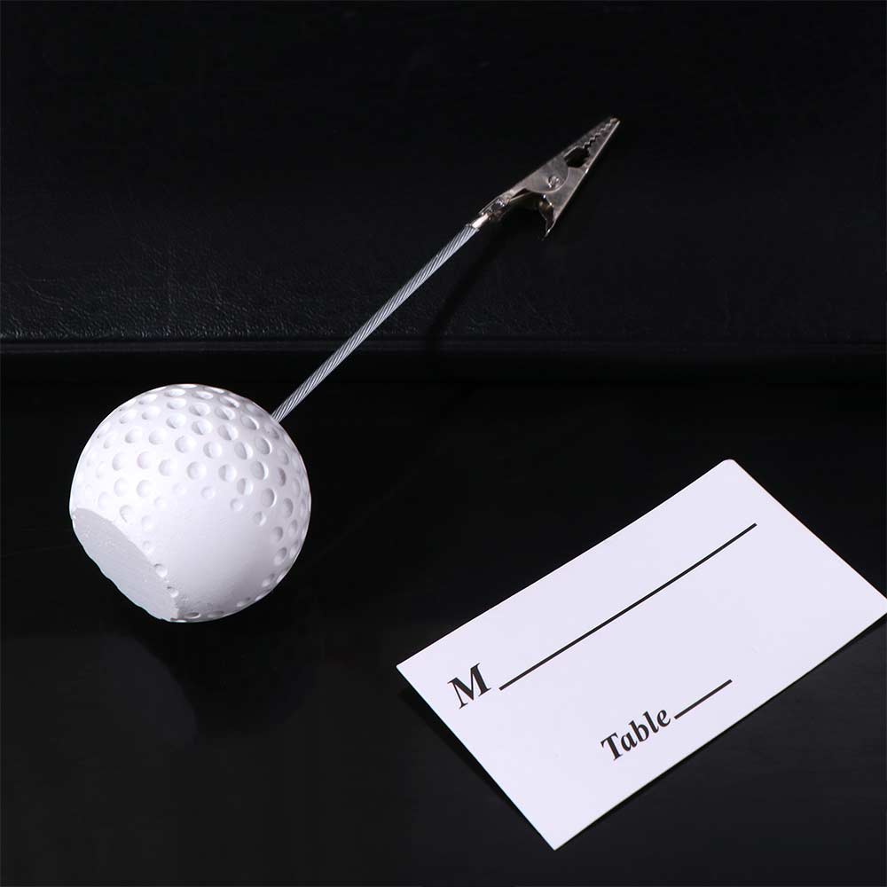 3pcs Stable Base Photo Clip White Memo Clamp Photo Holder Golf Ball Base  Sport Display