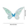 Butterfly Angel Princess Wings Costume - Sparkle Cosplay Props for Women Girls Halloween Party Favor Dress Up