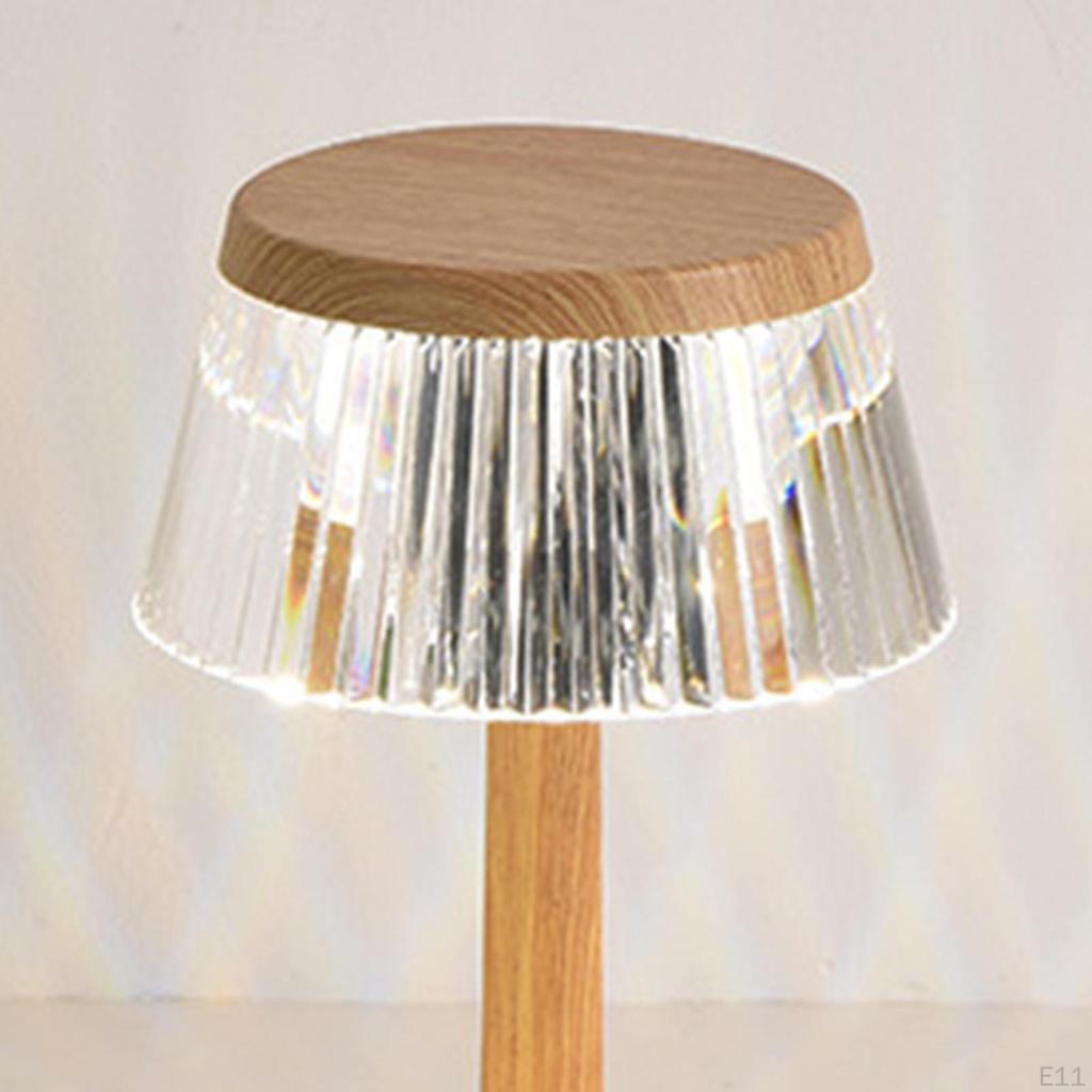 Acrylic Crystal Table Lamps, USB Bedside Desk Lights Decoration Lamp for Living Room Bedroom