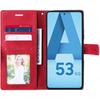 Coque - Samsung - Galaxy A53 5G - Cuir PU Rétro - 2 Verres Trempés - Support Réglable