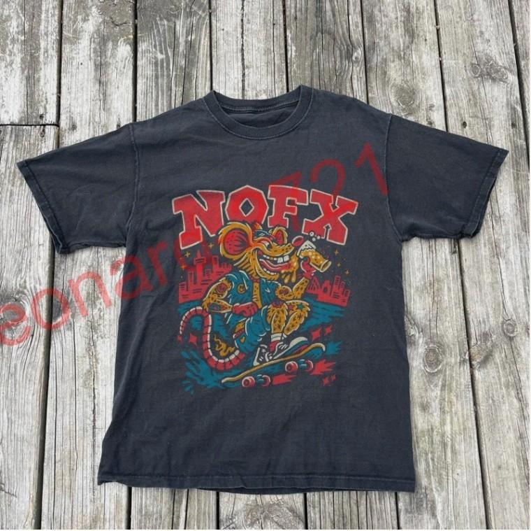 NOFX Rock Band T-shirt, Unisex Black T-shirt, Size S-5XL