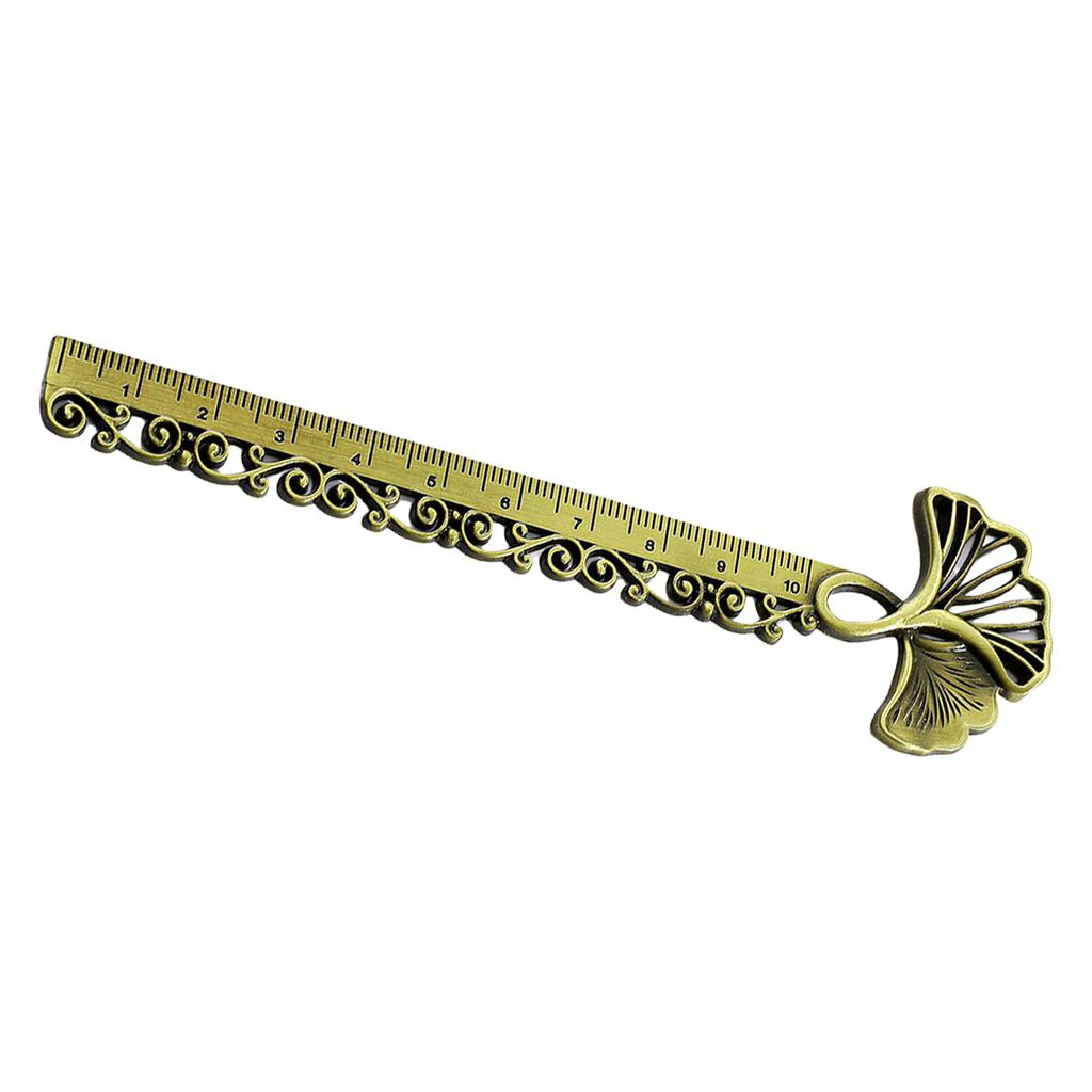 Ginkgo Leaf Bookmarks Metal Bookmarks Ruler Book Page Divider Appreciation Present for Teacher Student Book Lover Writer