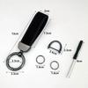 Suede Car Key Rings Man Women Keychains Holder for Mercedes Benz W205 W222 W210 W211 W124 W176 W203 W204 W212 CLA CLK GLC A200