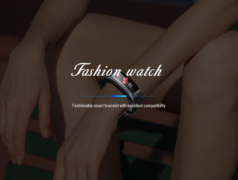 Smart Bracelet with Bluetooth Earbuds: B6S Color Screen Sports Watch for Calls and More