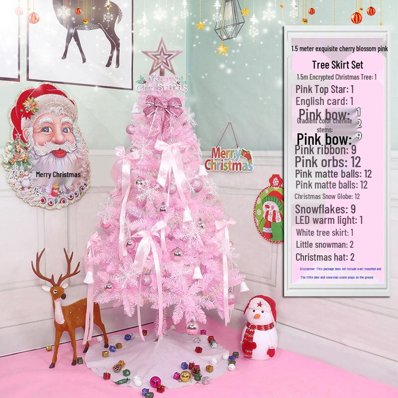 Christmas Tree Set with Window Decorations (60cm, 1.2m, 1.5m, 1.8m, 2.1m)