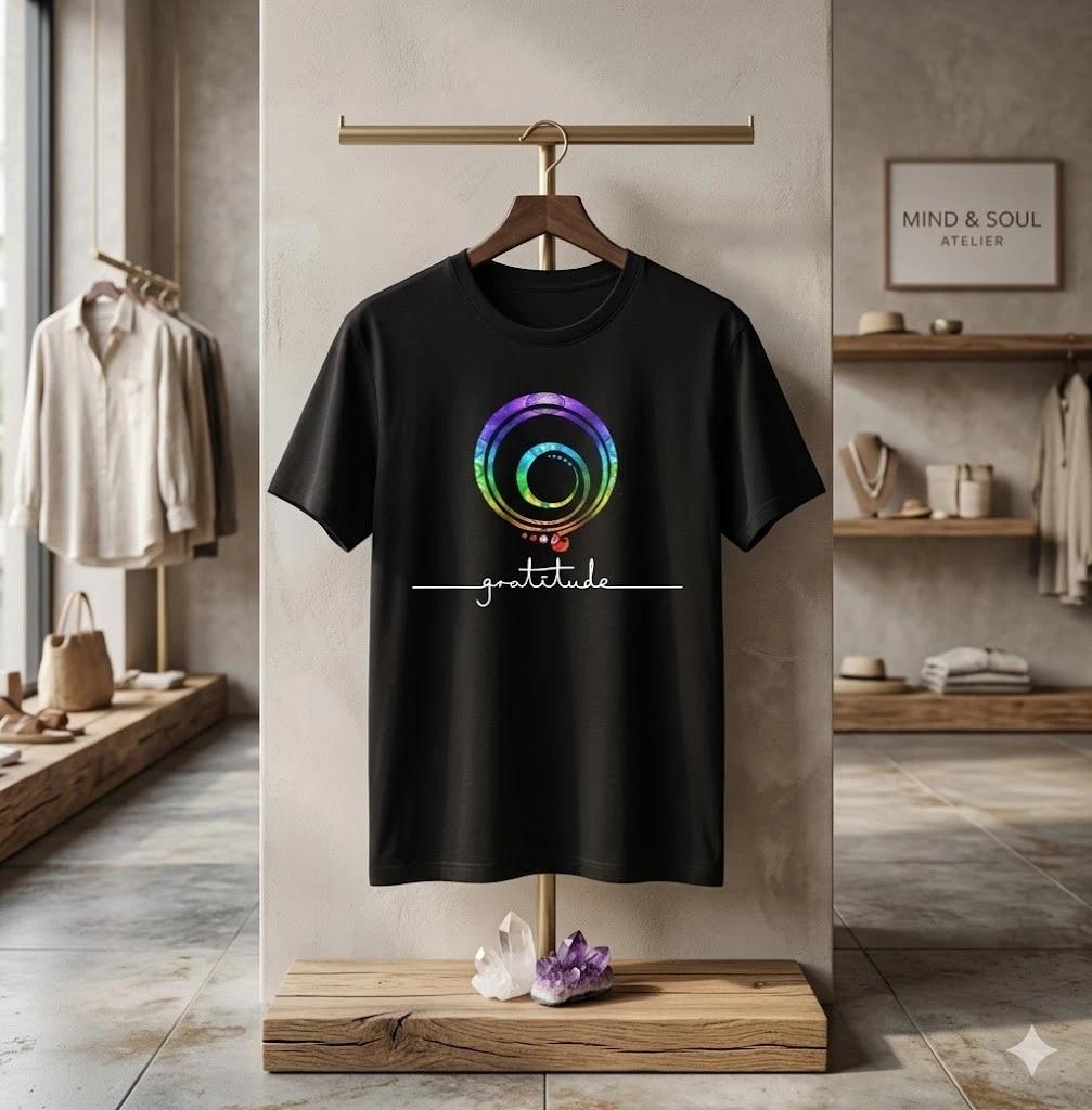 Men s and Women s T-shirts Gratitude Chakra shirt M