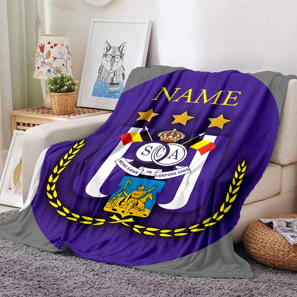 Custom Name Brentford Football Club Crest blanket for Couch & Bed, Plush Cozy Fuzzy Blanket Super Soft & Warm Blankets for Fall and Winter. 0908237