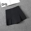 Damen-Minirock, hohe Taille, seitlich geteiltes Design, einfarbig, kurzer Rock, A-Linien-Design, Skort, Anti-Exposure-Arbeitsrock