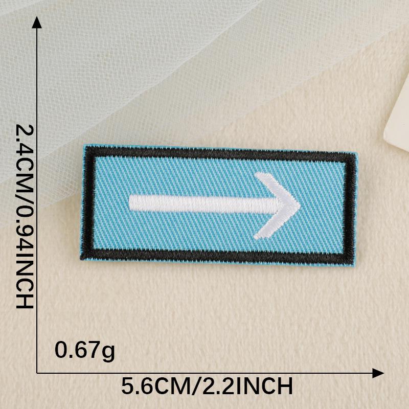 Embroidered Adhesive English Brand Patch: DIY Clothing & Journal Fabric Applique