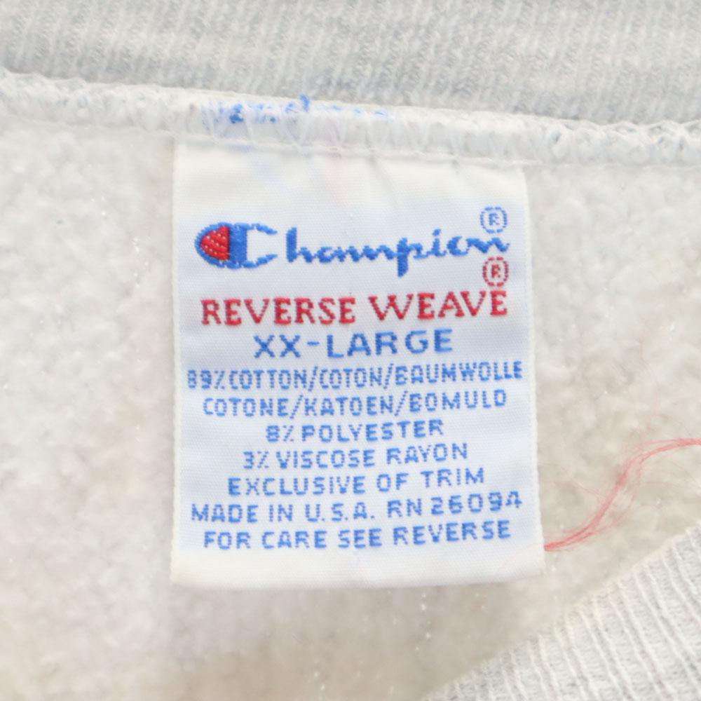 Champion 90s Old embroidered tag college Long sleeve Reverse Weave Sweatshirt trainer Men's Used