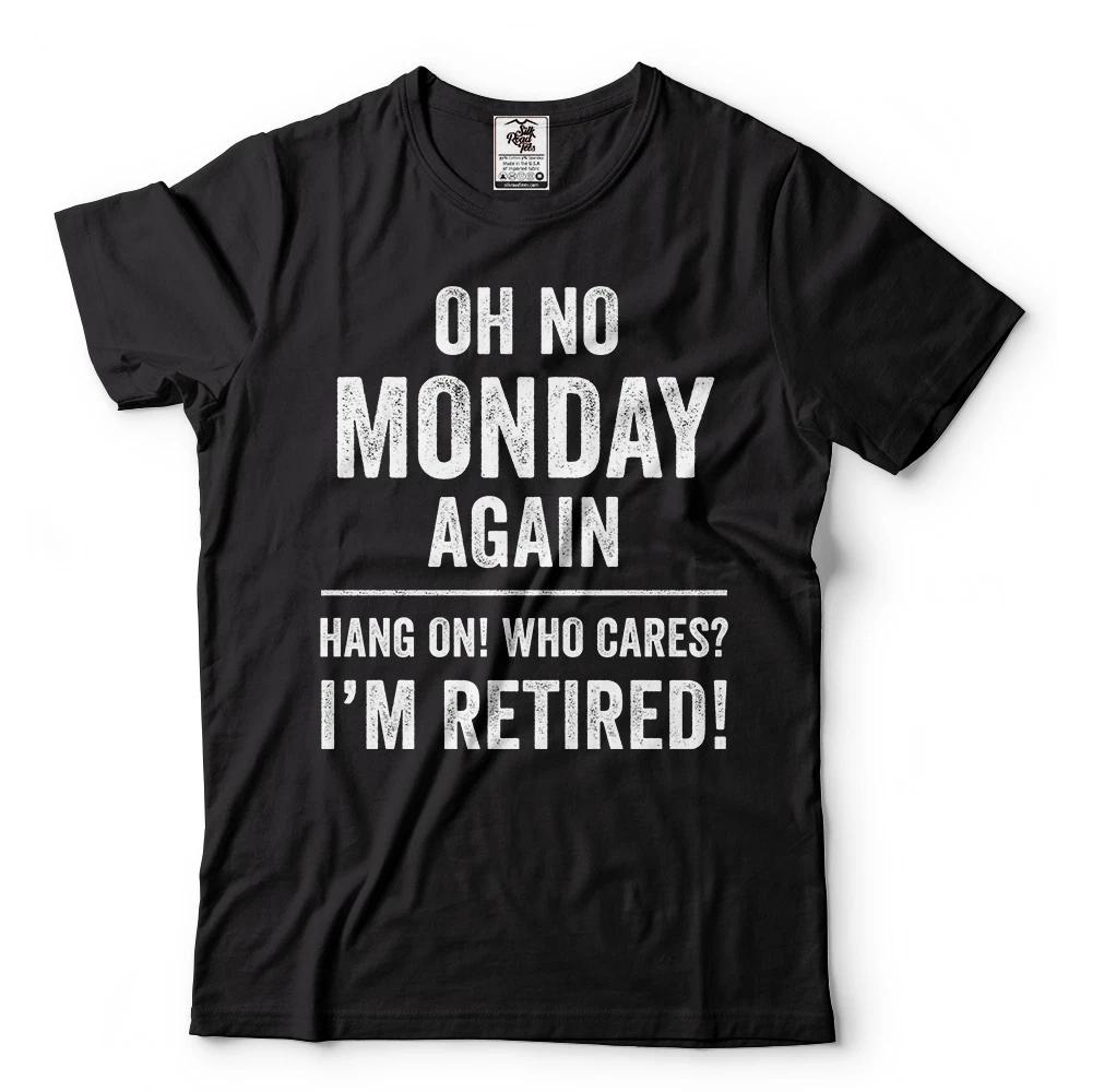 Mens Retirement T-shirt Funny Shirt retired Grandpa Grandma Mens Shirts Tee S